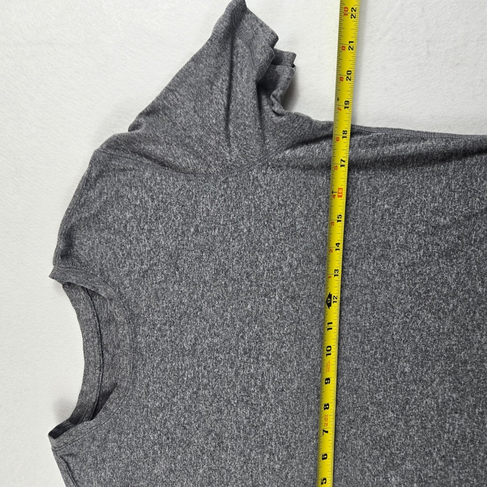 Unbranded T-Shirt Mens Medium Heather Grey Excellent Short Sleeve Polyester